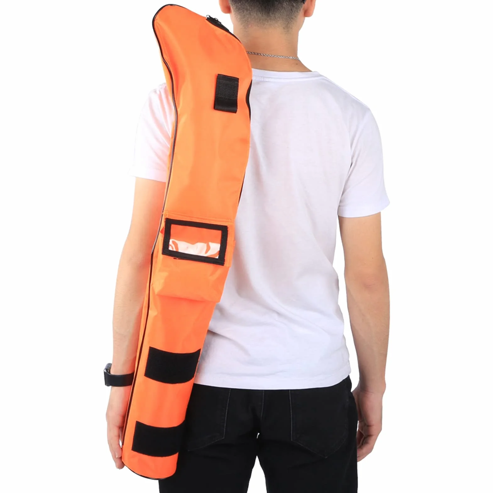 VBESTLIFE Bolsa de Palos de Golf Nylon Portátil Impermeable Niños Plegable Naranja