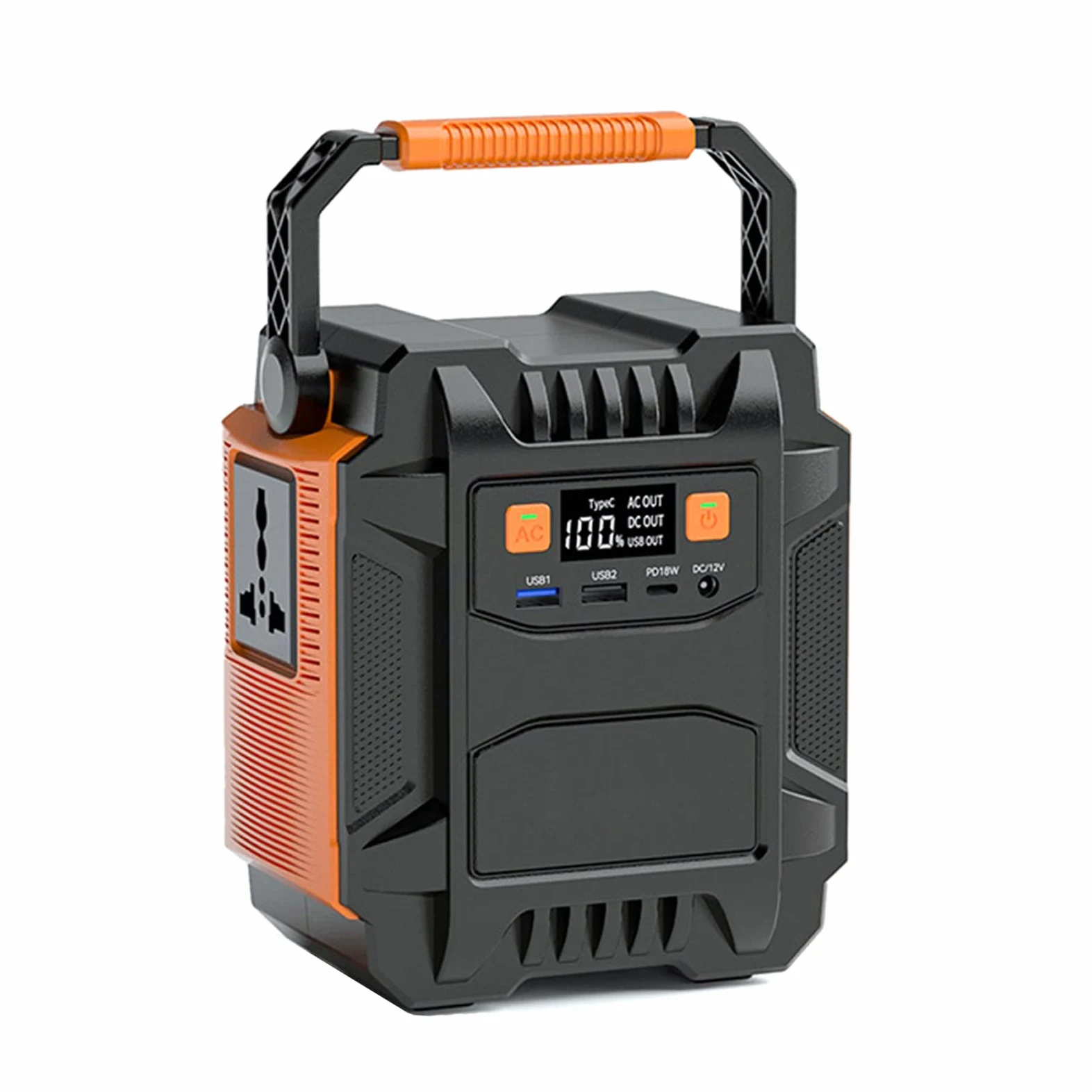 Estación Energía Portátil Batería Litio 200W/ 172,8Wh/ 48000mAh para Exteriores Salida De Ca De Onda Sinusoidal Pura De 110V/ 220V Apta para Camping Hogar Respaldo De Emergencia