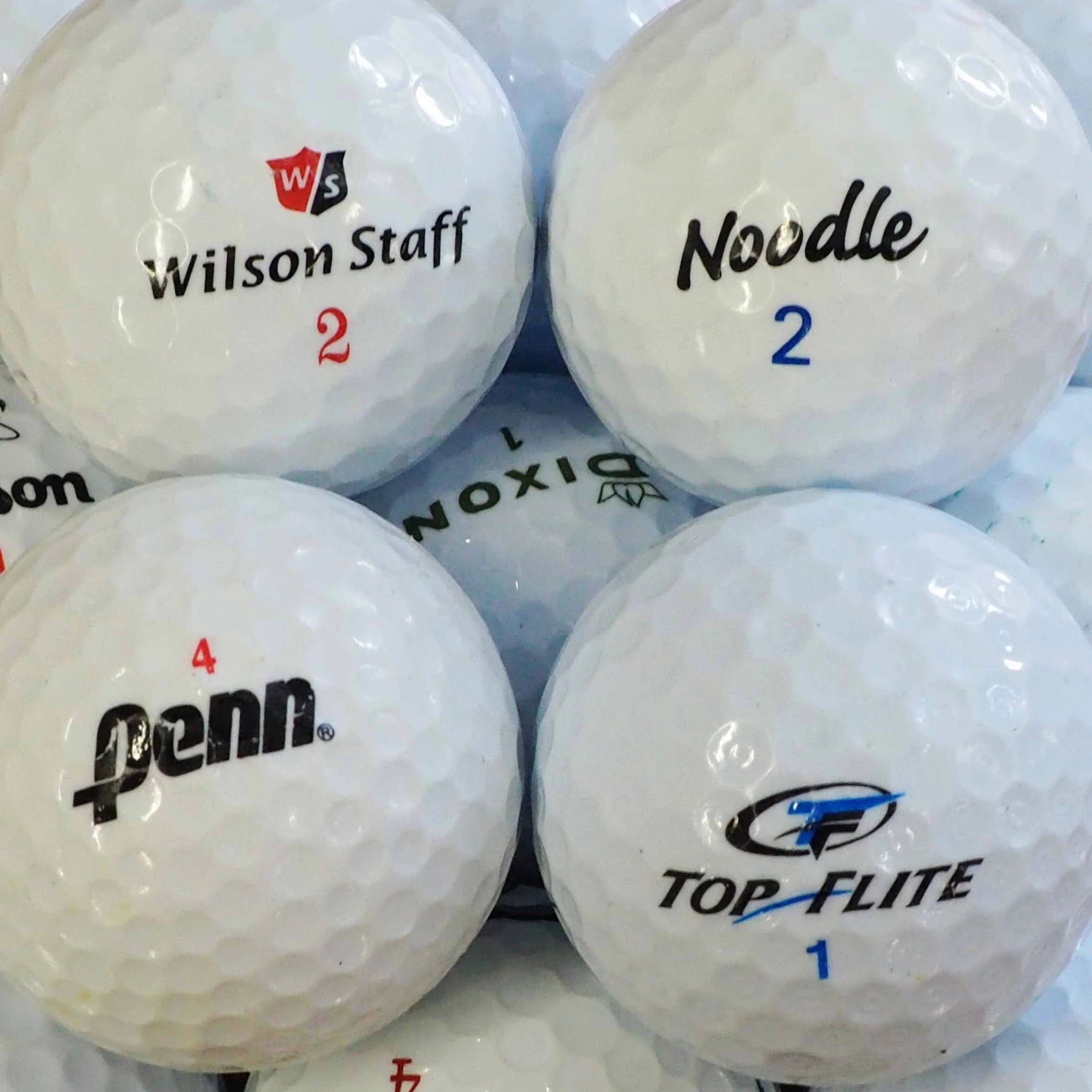 Pelotas De Golf Recuperadas Marcas Mixtas Calidad AAAA AAA Pearl A Grade