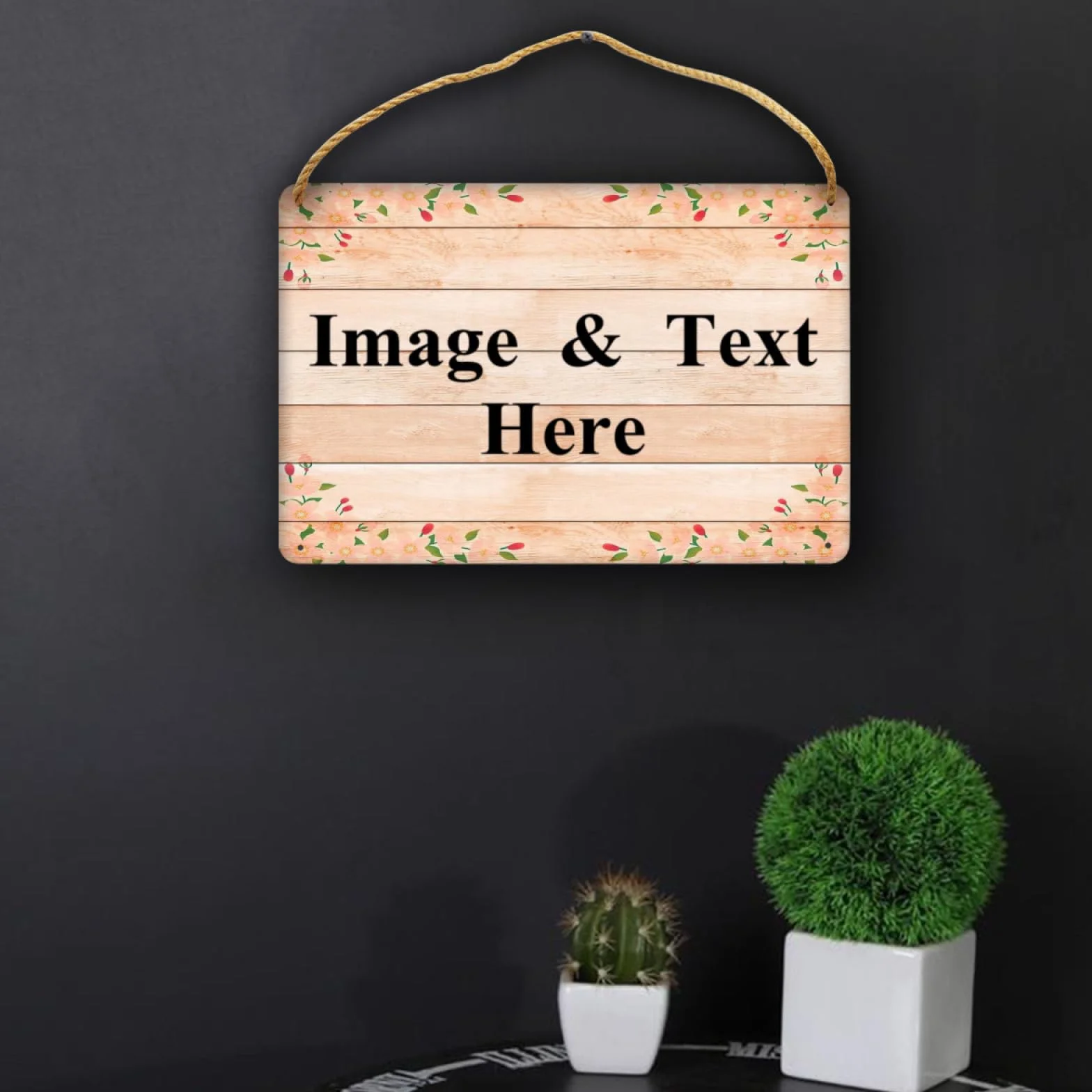 NLWQEKV Letrero de Madera Personalizado para Puerta, Placa Colgante para el Hogar, Jardín y Exterior de la Granja