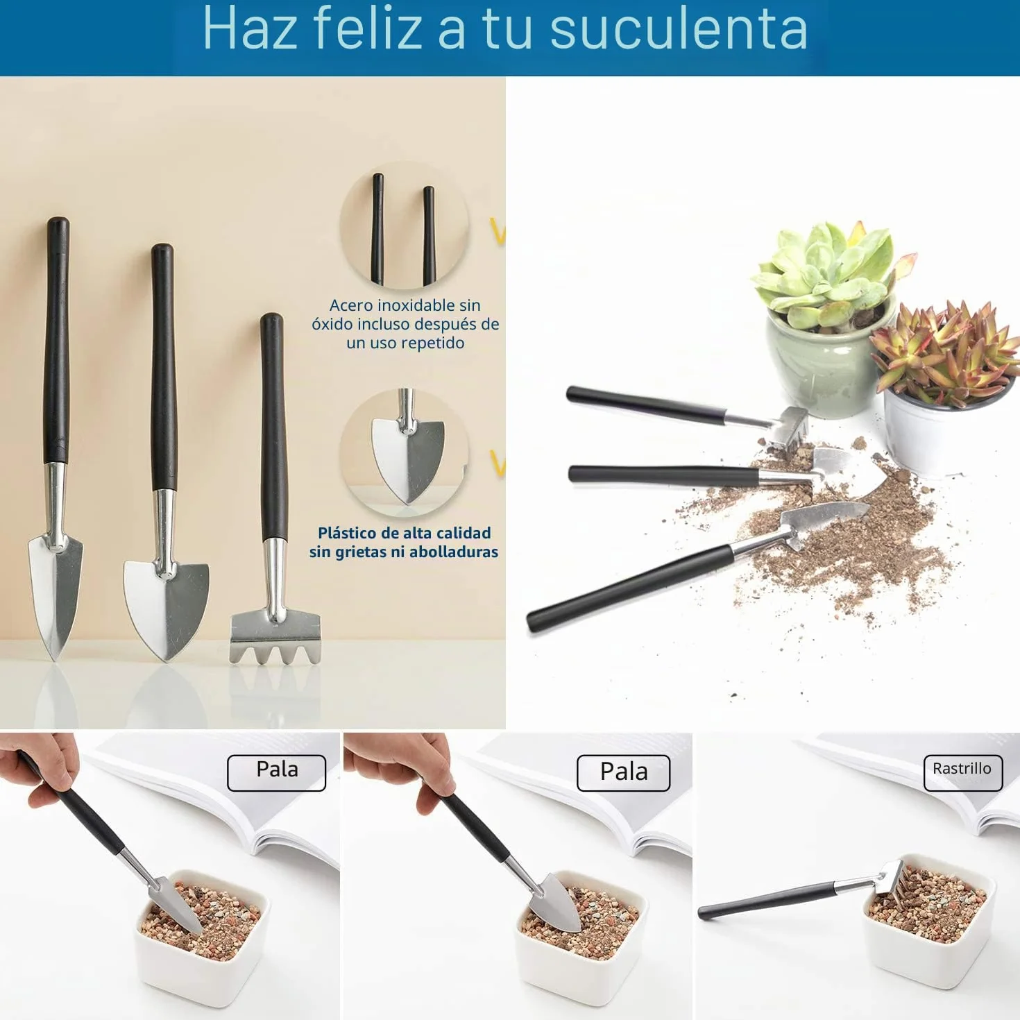 DEWINNER Juego de Herramientas de bonsái, Juego de Herramientas de bonsái, Juego de 24 Piezas de Herramientas de Mano de jardín Incluye Tijeras de poda, Tijeras de bonsái de Acero al Carbono