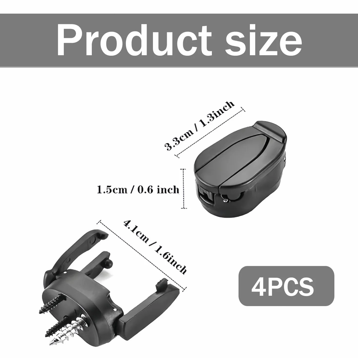 Mini Recuperador de Bolas de Golf Plegable, 4 Piezas, Accesorio de Plástico para Recoger Pelotas