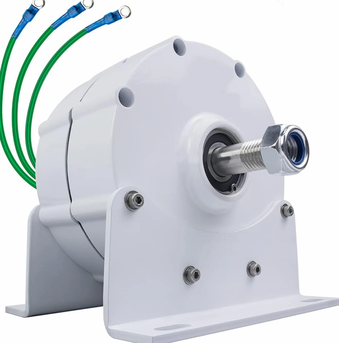 Generador de 4000 W-8000 W, 50 Hz, 600 RPM, alternador de energía de 12 V, 24 V y 48 V, generador de imán Permanente para Sistemas de generación de energía y turbinas eólicas. 24V-6000W