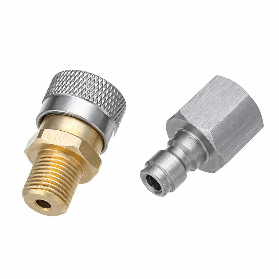 Acoplador de liberación rápida BSP 1/8 pulgadas Kit adaptador para rifles de aire PCP