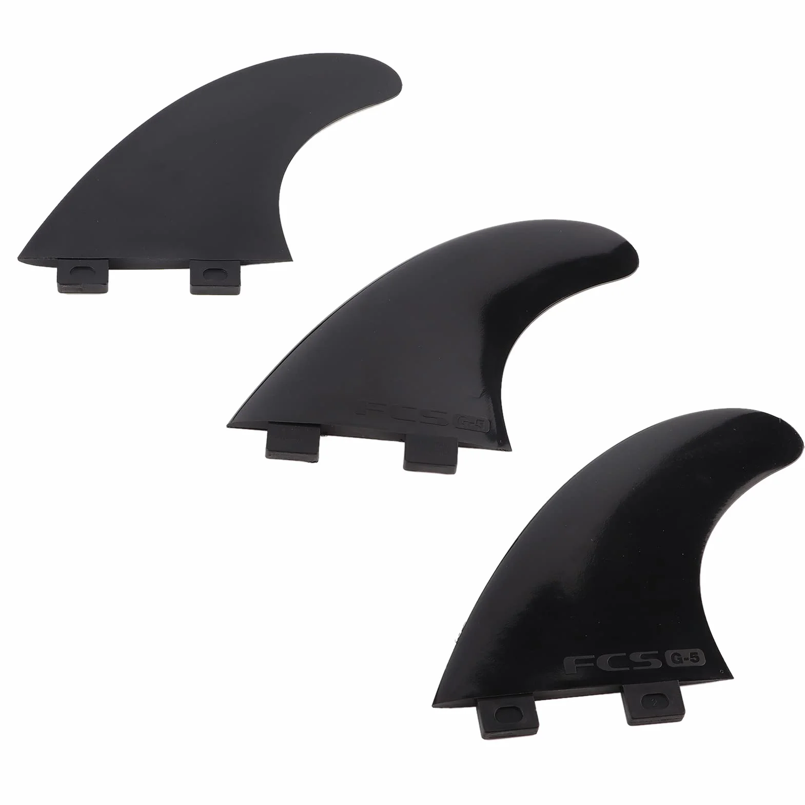 MAGT FCS G5 Aleta de Tabla de Surf 3Pcs Set Durable para Longboard y Paddleboard Negro/Blanco