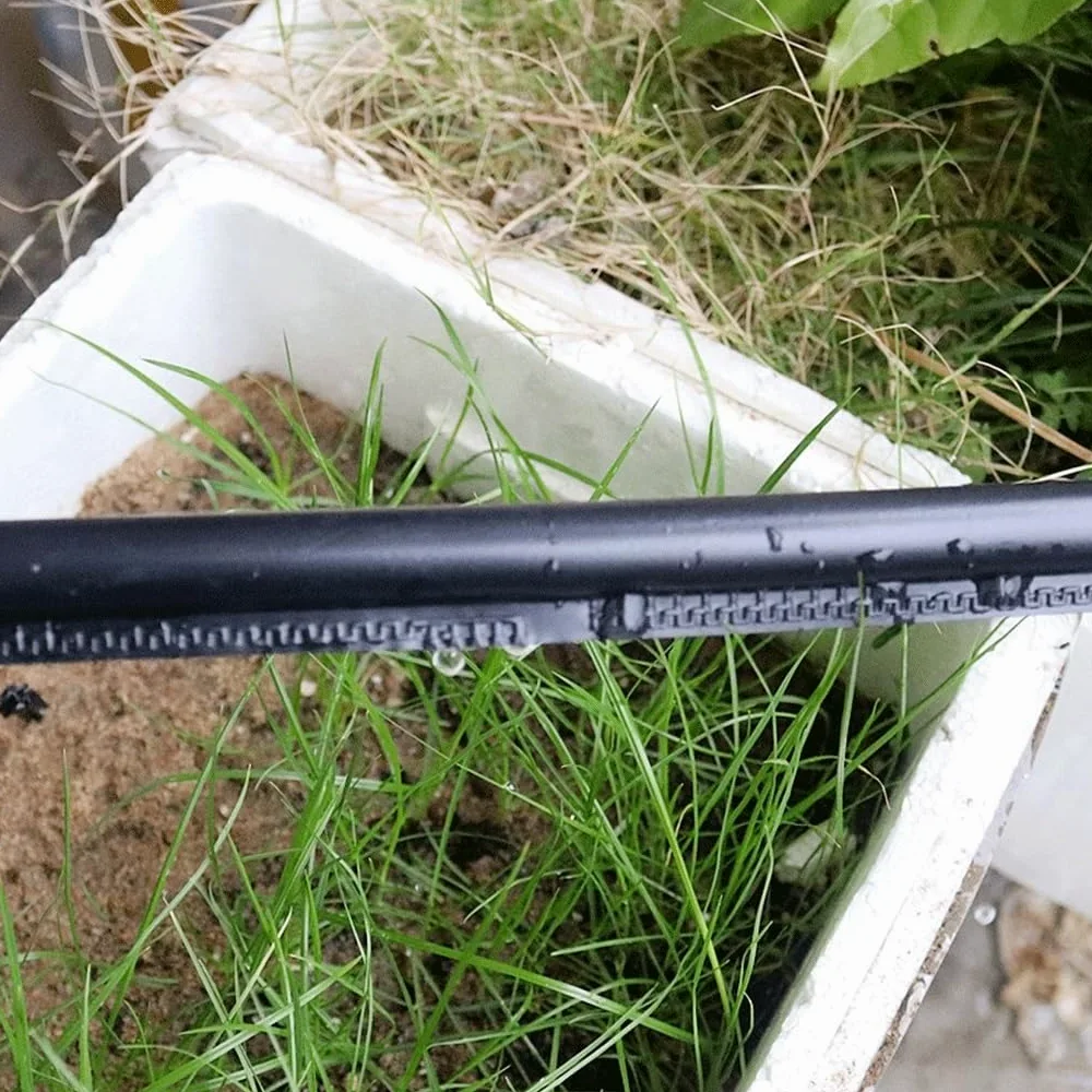 Manguera de riego por goteo para jardín, Manguera de goteo laberinto agrícola, ahorro agua, 16mm x 0,2mm, 3L/hora, jardín, varios tamaños(100m)