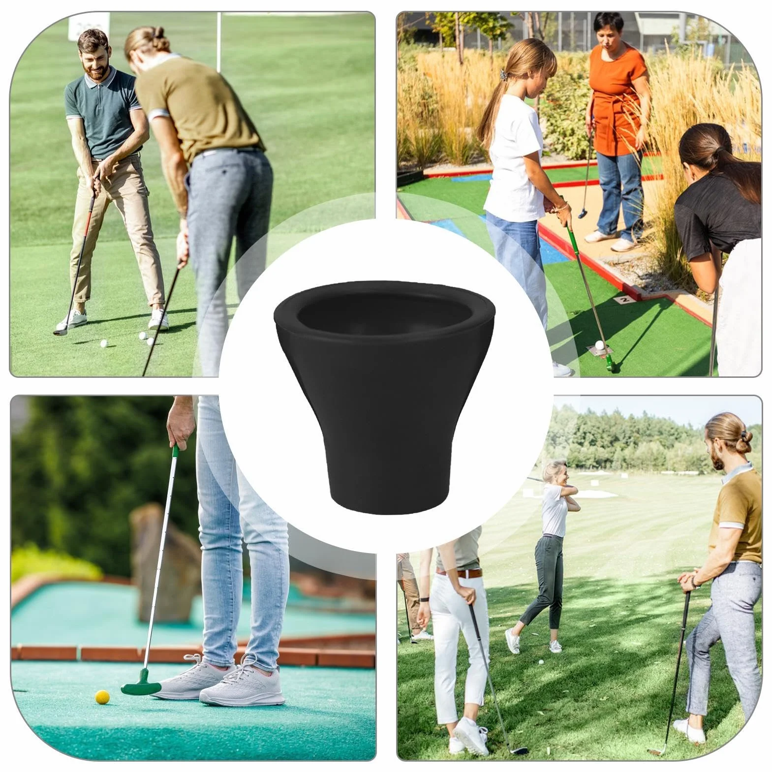 Agarrador De Pelotas De Golf - Herramienta De Recogida De Goma Para Pelotas De Golf