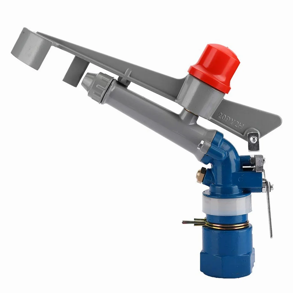 Aspersor de riego de 1 pulgada, rociador de agua para jardín, aspersor de riego para granja agrícola, rociador de riego giratorio de 360 ​​° para áreas grandes
