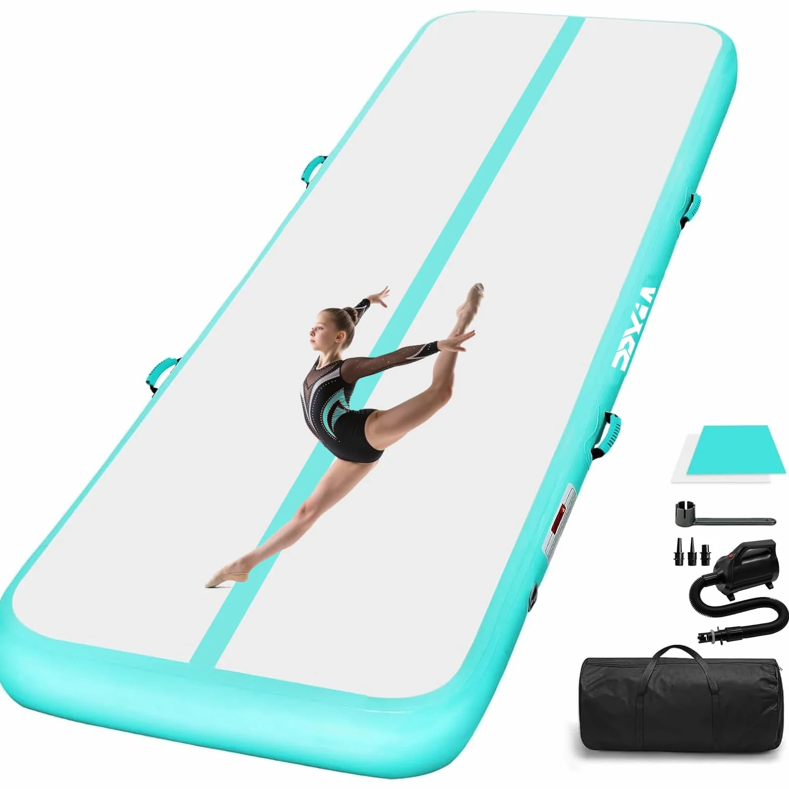 Airspot Air Track Matte Air Roll Gymnastik Tumbling Estera de gimnasia con bomba