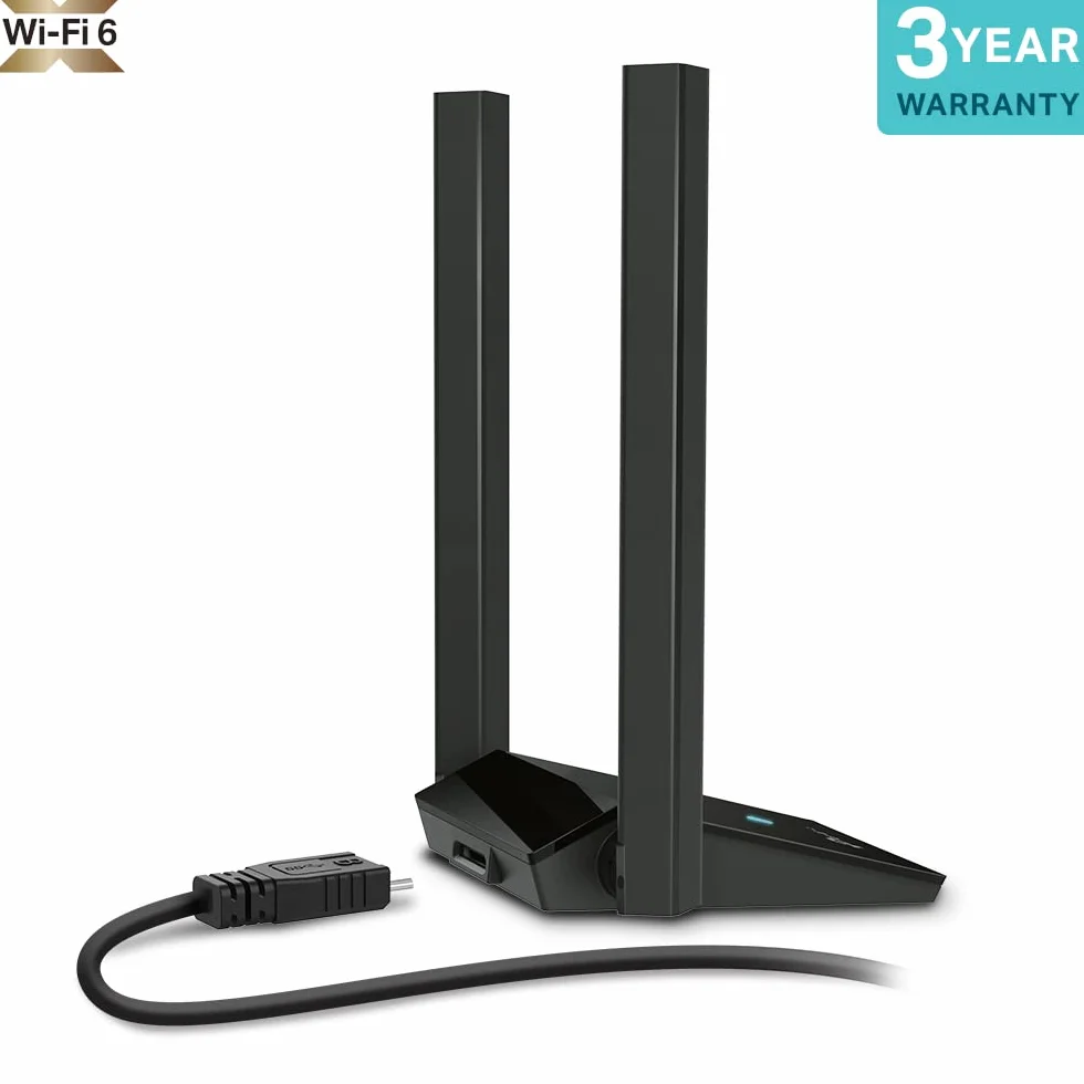 TP-Link Archer TX20U Plus AX1800 Adaptador Wi-Fi 6 Dual Band 5GHz 2.4GHz USB 3.0 Antena Externa MU-MIMO OFDMA WPA3