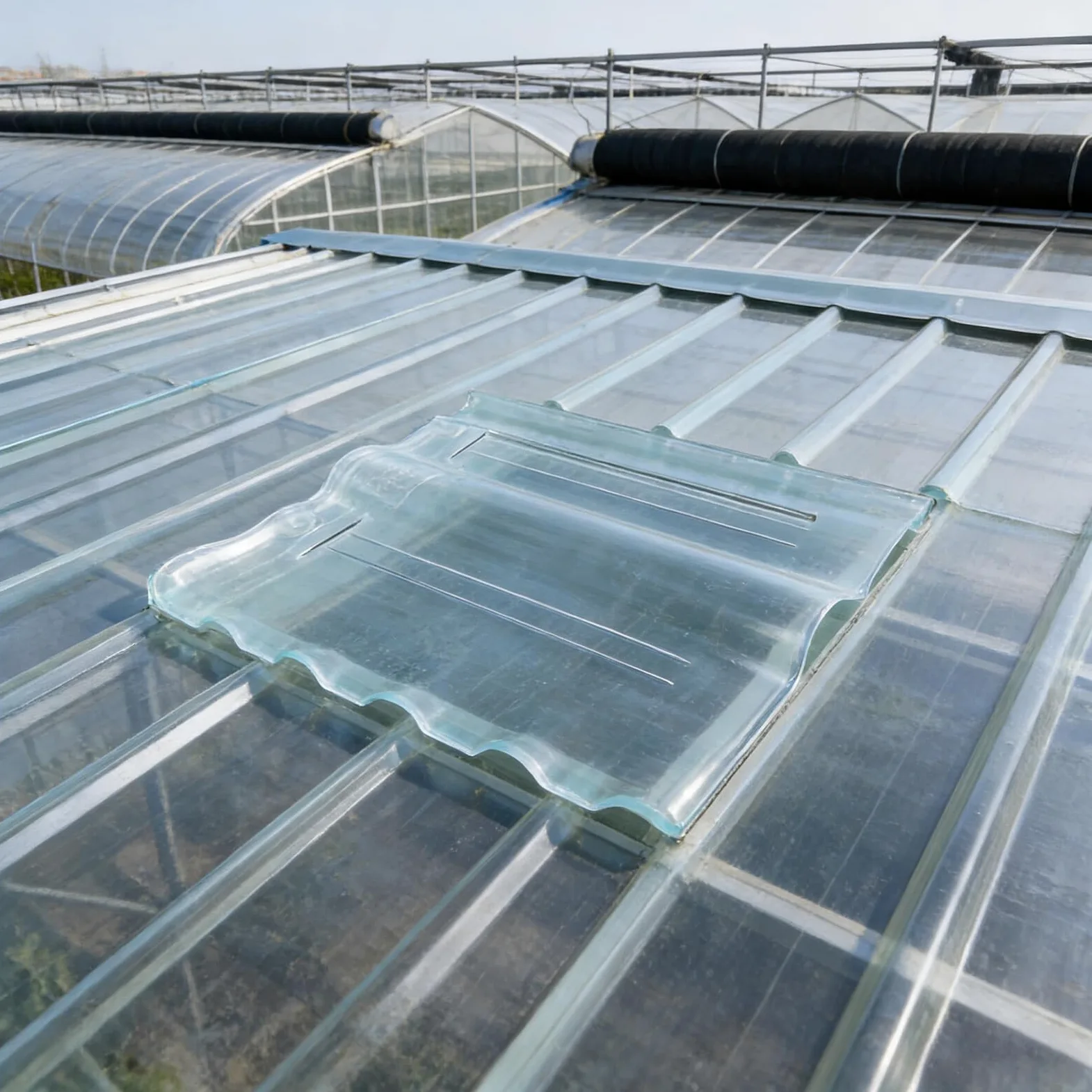 Gatuida Lámina de Techo Corrugada Transparente 300x400mm 4mm Plástico para Invernadero Paneles de Techo de Patio Protección Solar Luz Natural para Jardinería y Estructuras de Granja