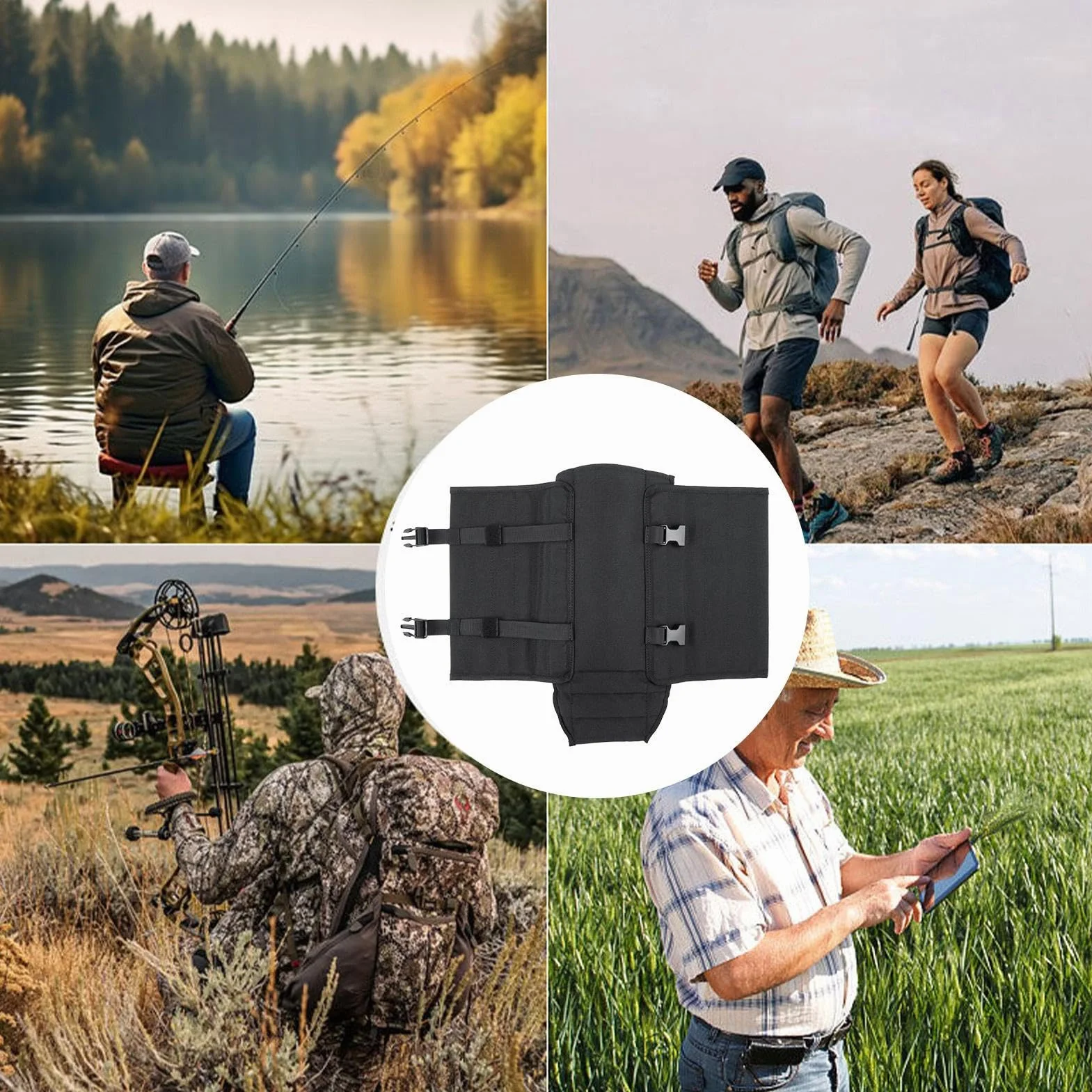 Waterproof Hunting Leg Gaiters 1-Pair Bite-Proof Lightweight Adjustable Outdoor Trail Running Camping