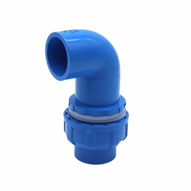 3 uds 20/25/32/40/50mm ajustable PVC tanque de agua codo conector Stronge drenaje accesorios juntas acuario suministros pecera conector(Blue,40mm)