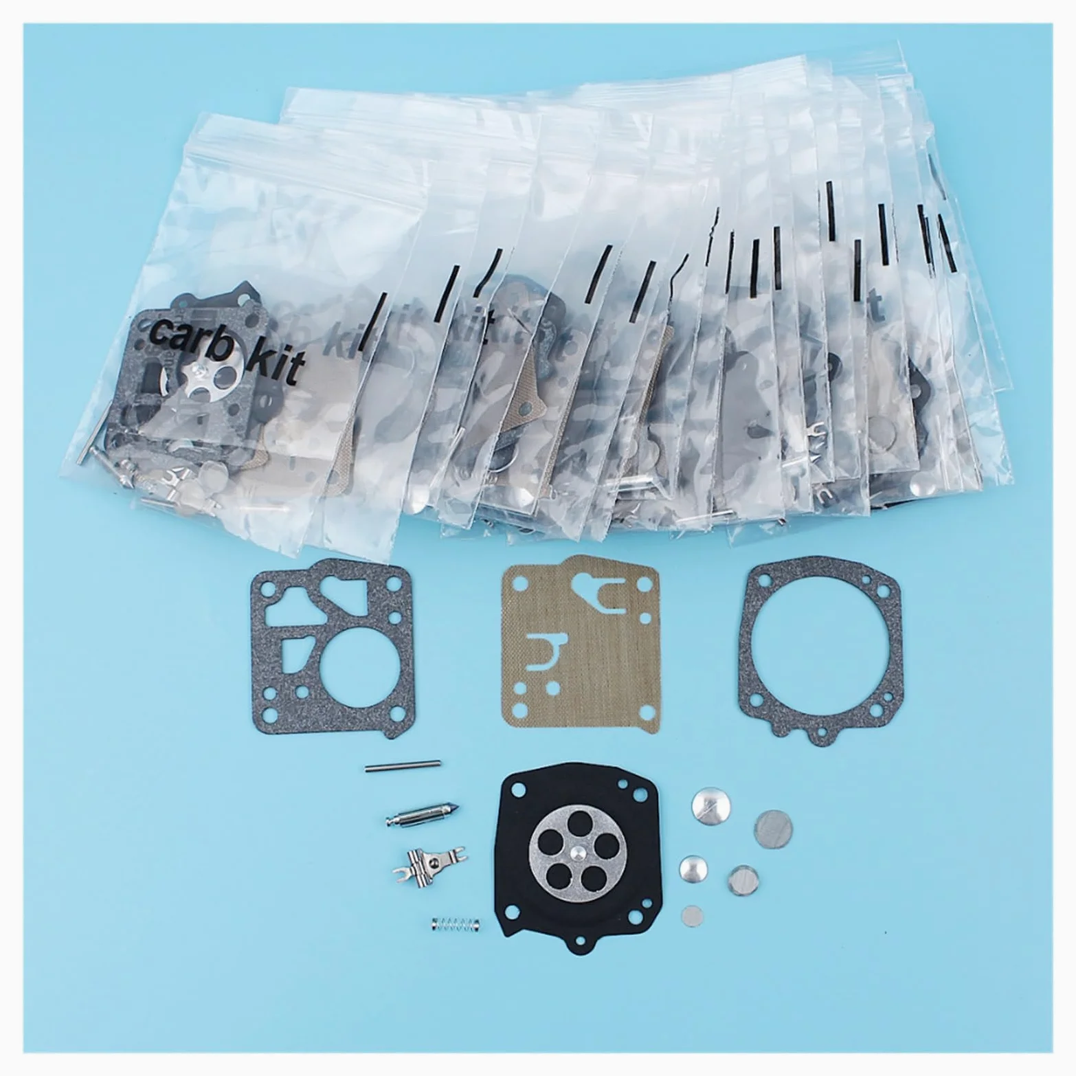 Kit de reparación diafragma carburador 20 piezas for Husqvarna 61 66 266 268 272 281 for motosierra Jonsered 625 630 670 for Tillotson RK-23HS