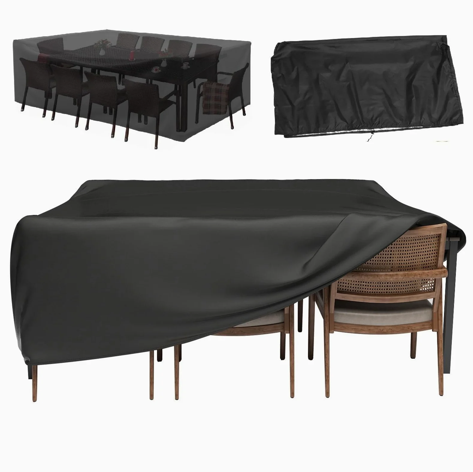 Funda Sofa Exterior/Funda De Jardin 395x315x70cm Funda Mueble De Jardin/Funda Muebles Exterior/Funda Protectora Muebles Jardin Resitente al Polvo para Muebles de Exterior sillas mesas Funda Exterior