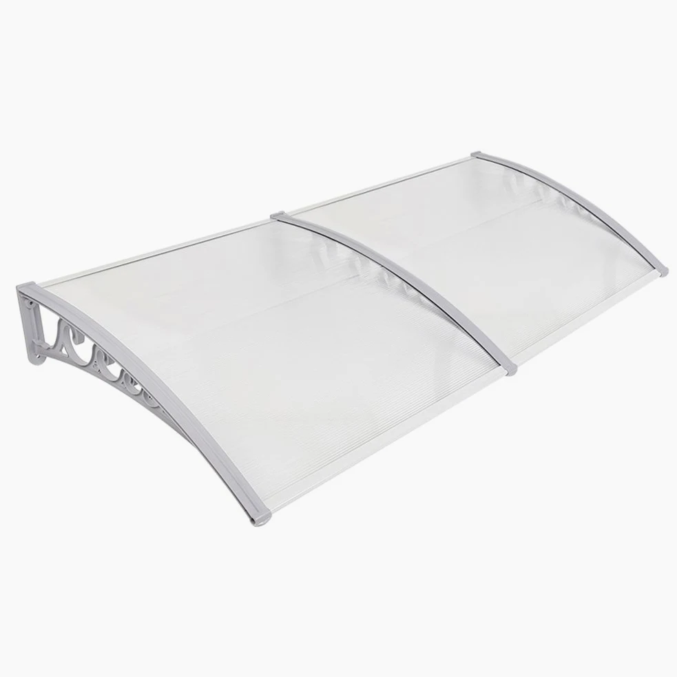 Toldo de Puerta Plegable Corredero, Ventana Blanca, Protector Lluvia Puerta Exterior, Nieve, cobertido Delantero, Porche, Sombra