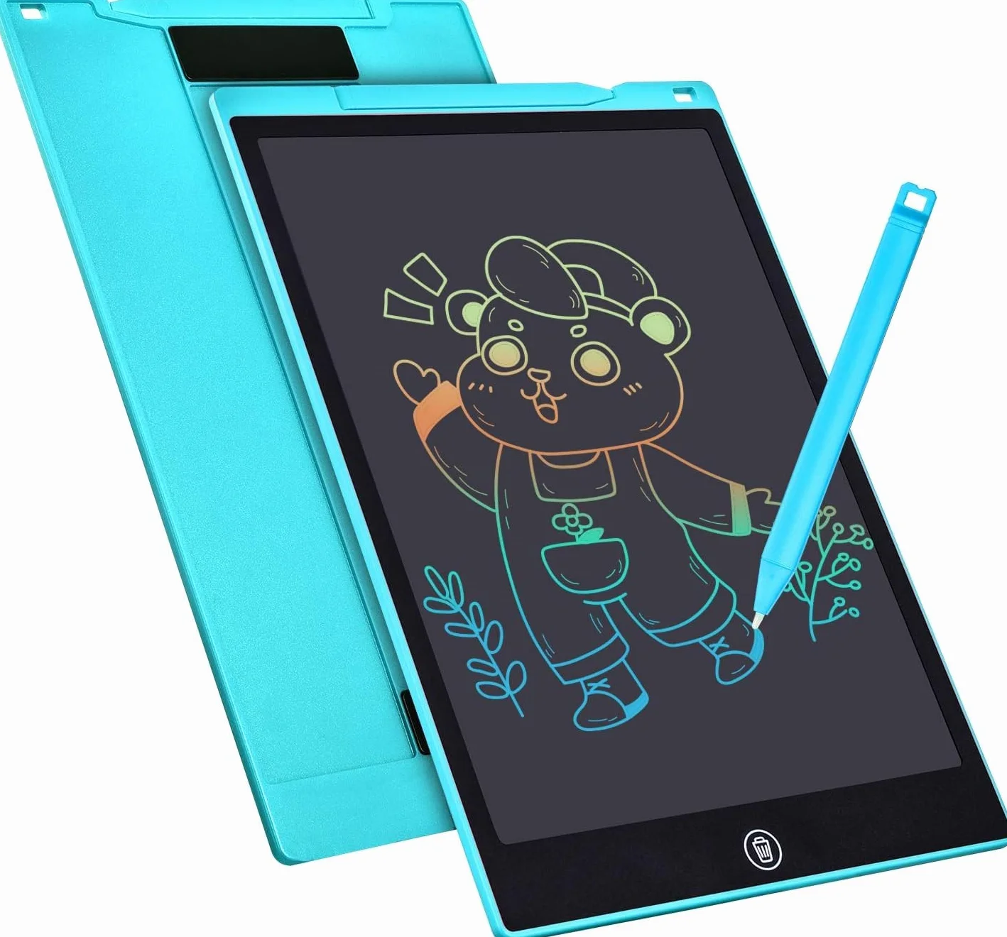 Tableta de Escritura LCD 12 Pulgadas, Tablet de Dibujo Infantil para Hogar, Escuela y Oficina (Azul)