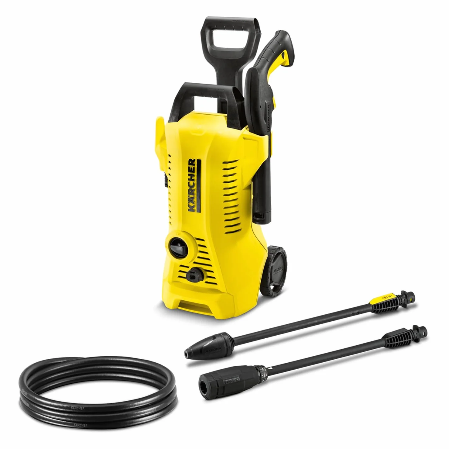 Kärcher Hidrolimpiadora K 2 Power Control, presión: 110 Bar, caudal: 360 l/h, Rendimiento: 20 m²/h, Filtro de Agua, Peso: 4,0 kg, Pistola y Manguera de Alta presión, Boquilla Turbo, Lanza