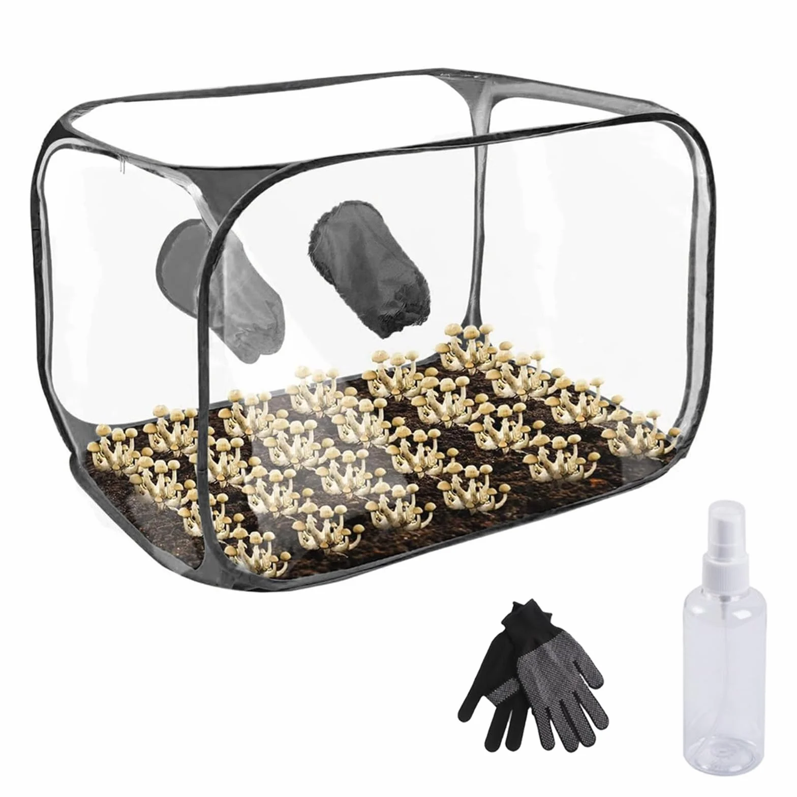 Tienda De Cultivo De 60x60x90 Cm, Caja De Cultivo, Gabinete De Cultivo De Invernadero Tienda De Campaña Impermeable para Plantar Cuarto De Cultivo Cultivo De Hongos Bolsa De Cultivo De Hongos