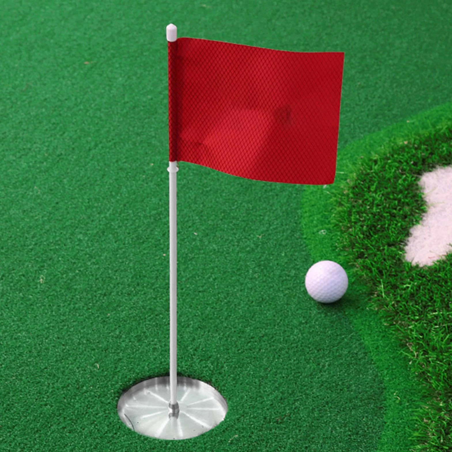Golf Putting Cup z Flagą – Do Treningu Krytego i Na Zewnątrz, Regulaminowy Otwór