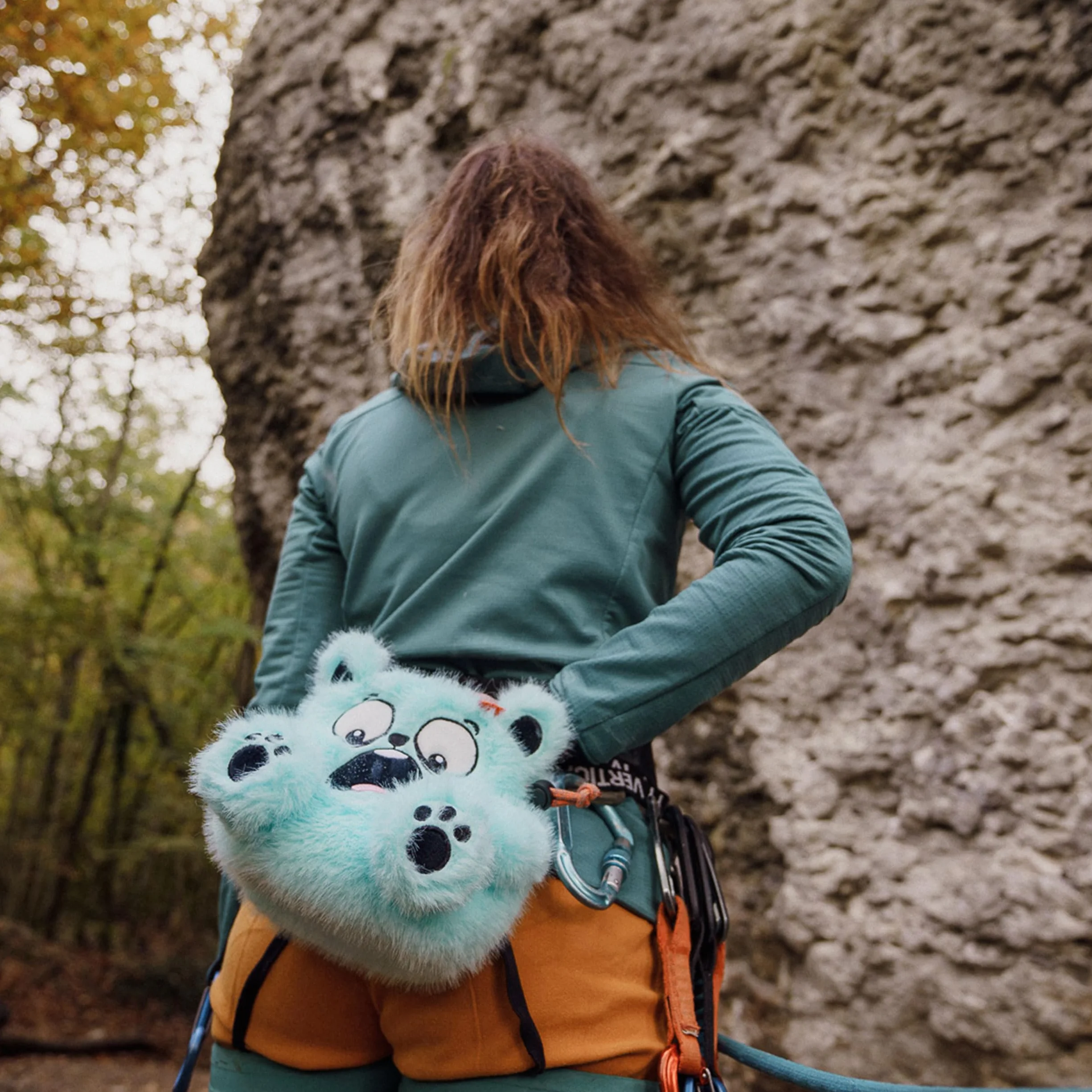 YY Vertical Bear Bolsa de tiza para escalada en roca para adultos y niños búlder montaña