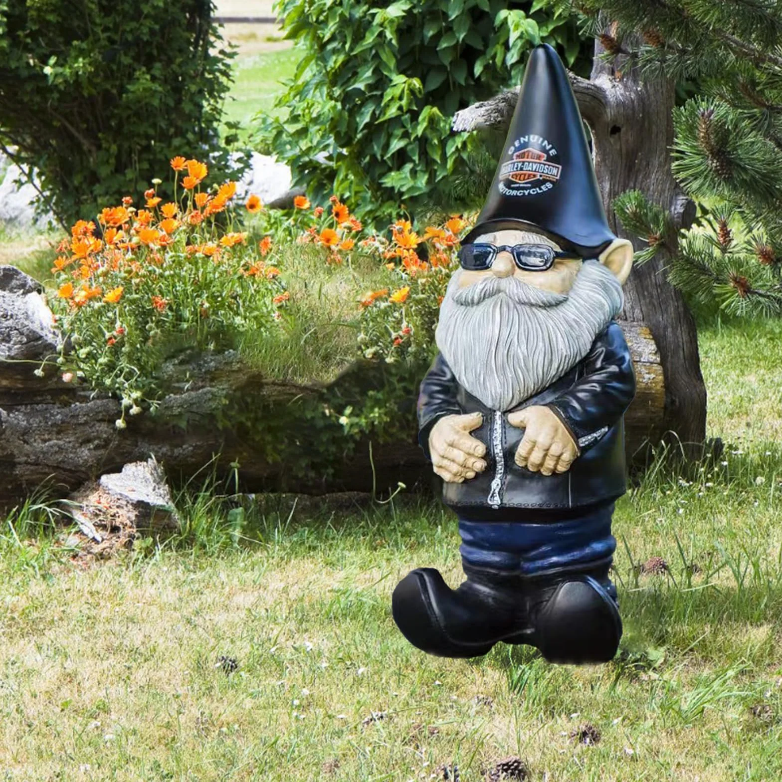 1 Piezas Jardín Gnomo de Moto, Gnomo de Jardín Resina, Gnomo Divertido Jardin, Decoraciones de Jardín, para Decorar Jardines, Mesas de Comedor, Fiestas