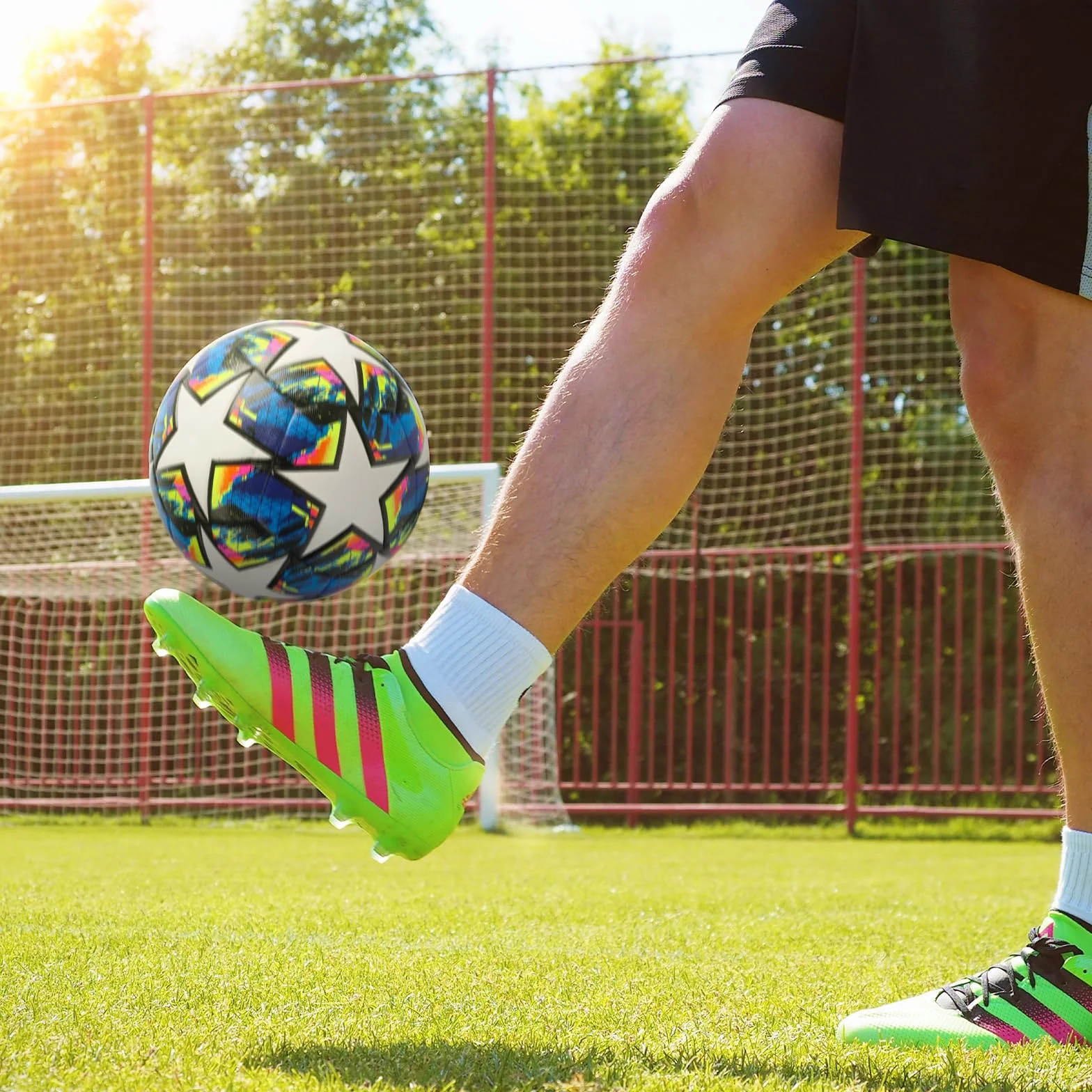 Balón de Fútbol Champions Tamaño 5 con Bomba, Agujas y Bolsa de Red