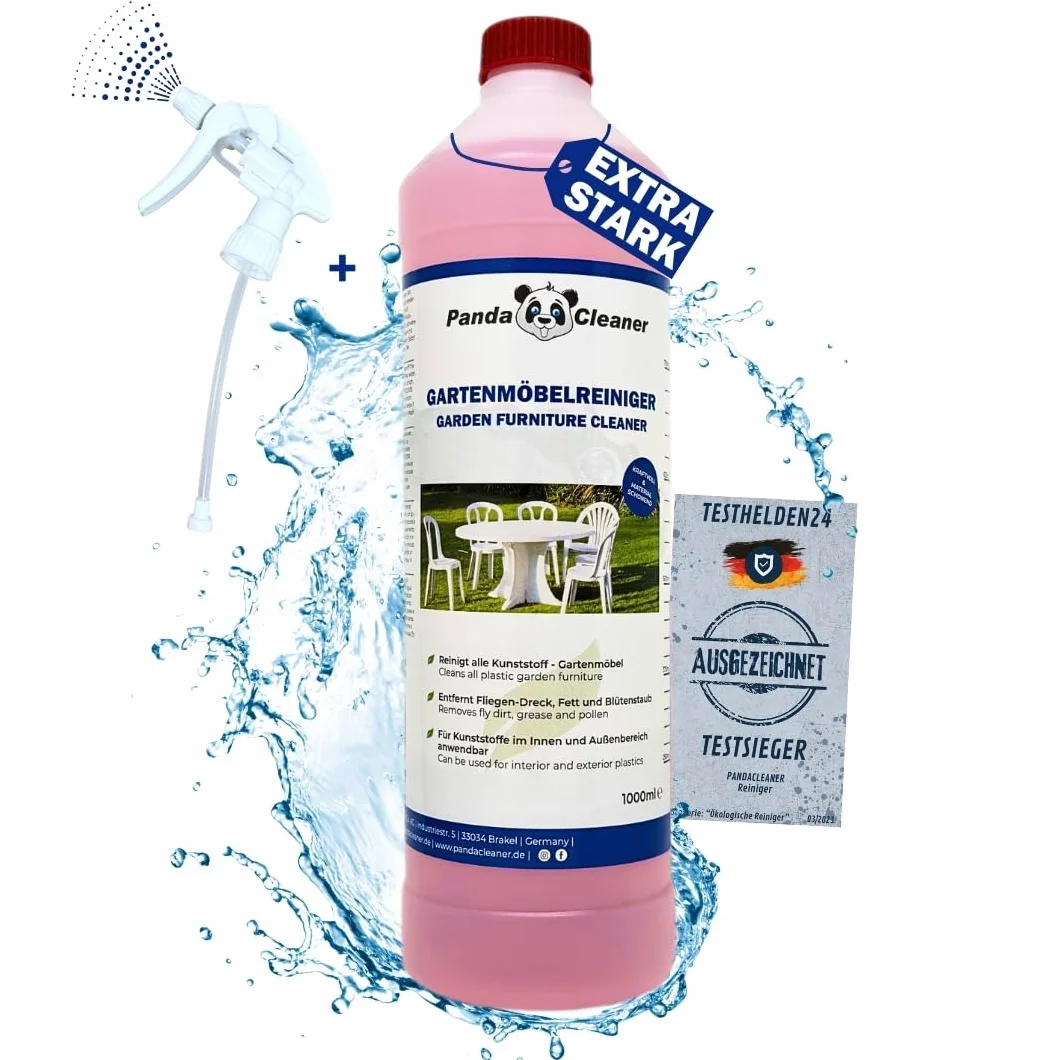 PandaCleaner® Limpiador de muebles de jardín, 1000 ml, concentrado premium para muebles de plástico