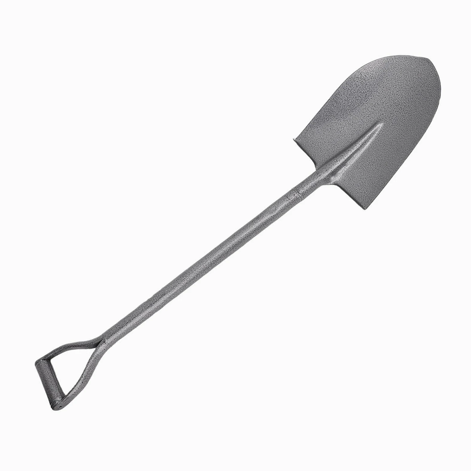 Eujgoov Pala Pequeña para Cavar Pala de Jardinería Totalmente Metálica Acero MN Hoja de Punta de 100 Cm en D Pedal Paso para Plantar Jardín Camping Playa Eliminación de Nieve