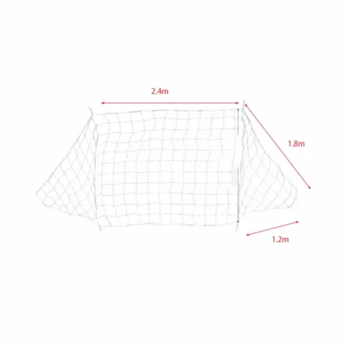 Red de Fútbol Tamaño Completo 2,44x1,83m Portería Fútbol Sala Entrenamiento Deportivo Partidos Interiores