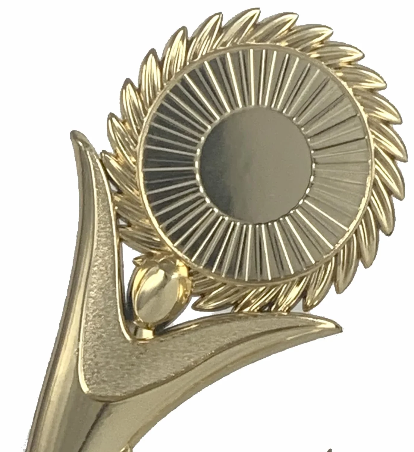 Trofeo portadiscos Hombres alzando Premio y Estrellas Dorado