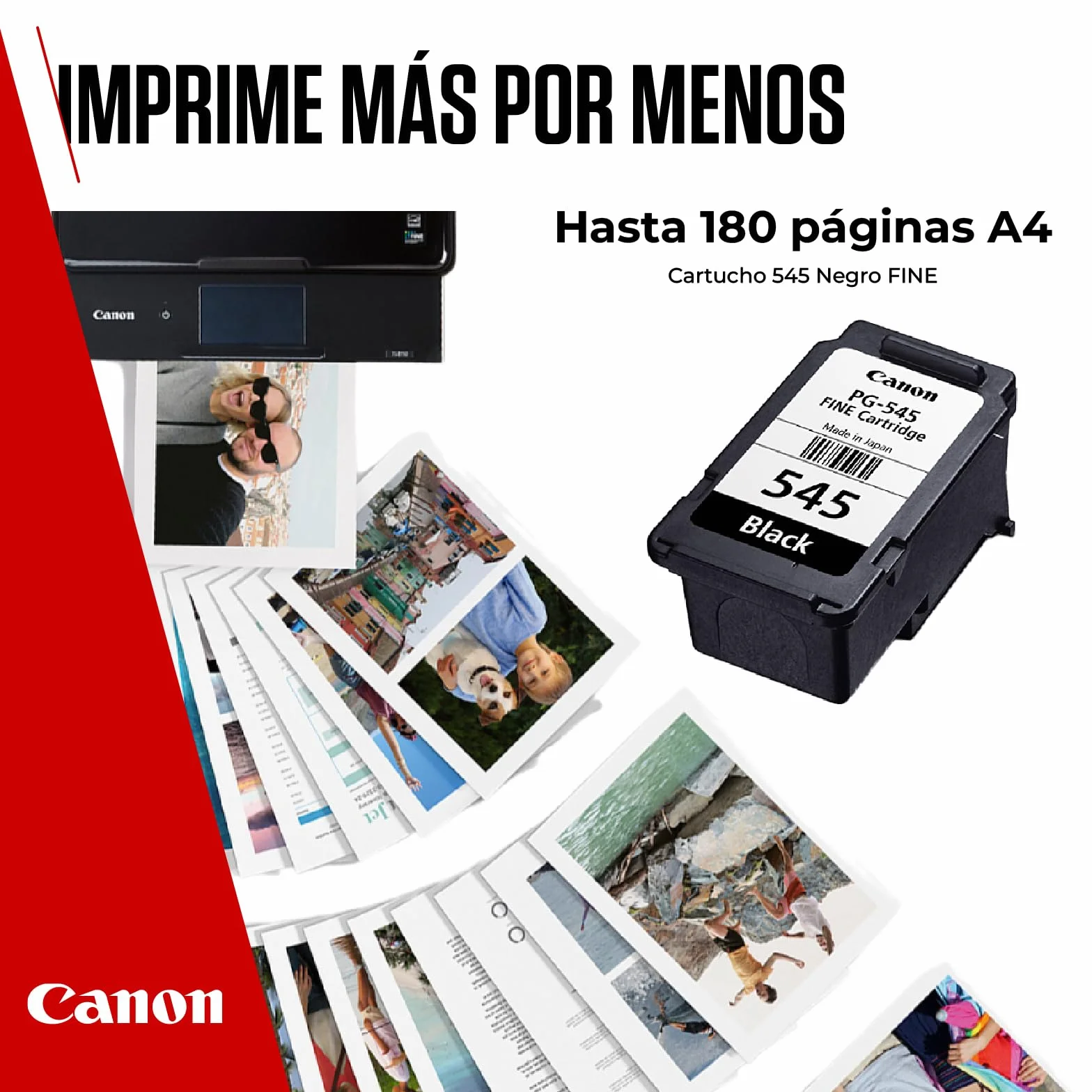 Canon Original PG-545 Cartucho de Tinta Negro Compatible PIXMA