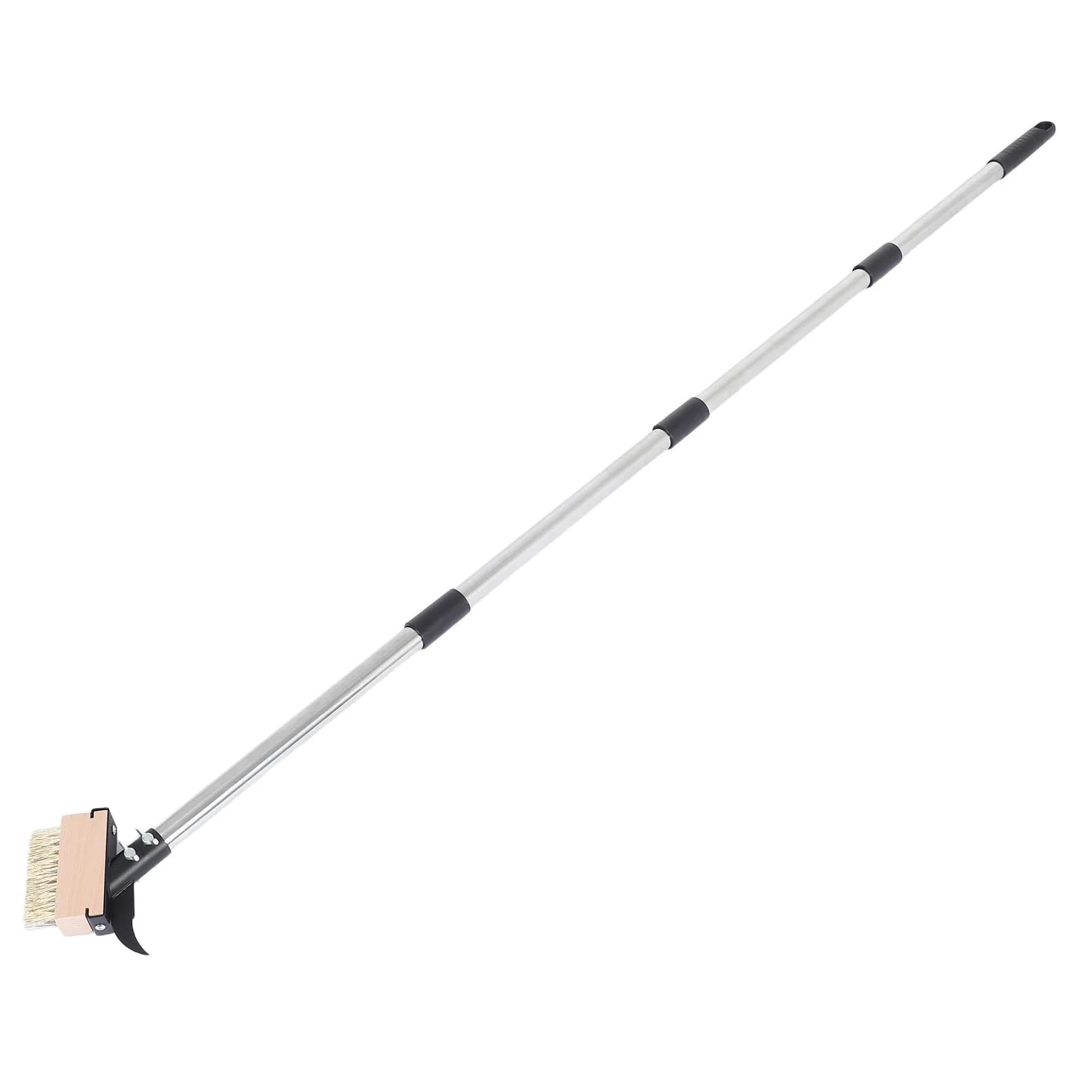 1 Juego de Cepillo para desherbar Grietas para el Cuidado del césped, Cepillo Multifuncional de cerdas de Alambre de 1,6 m/63'', desherbador Manual con Mango Largo para Eliminar el
