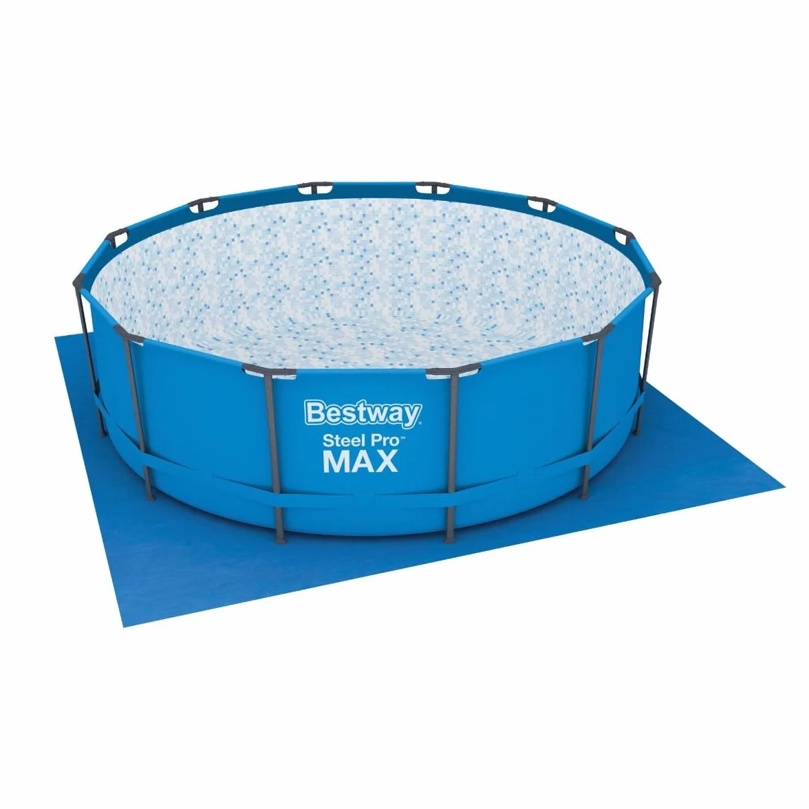 BESTWAY Tapiz Protector de Suelo 396x396 cm para Piscinas Desmontables Azul
