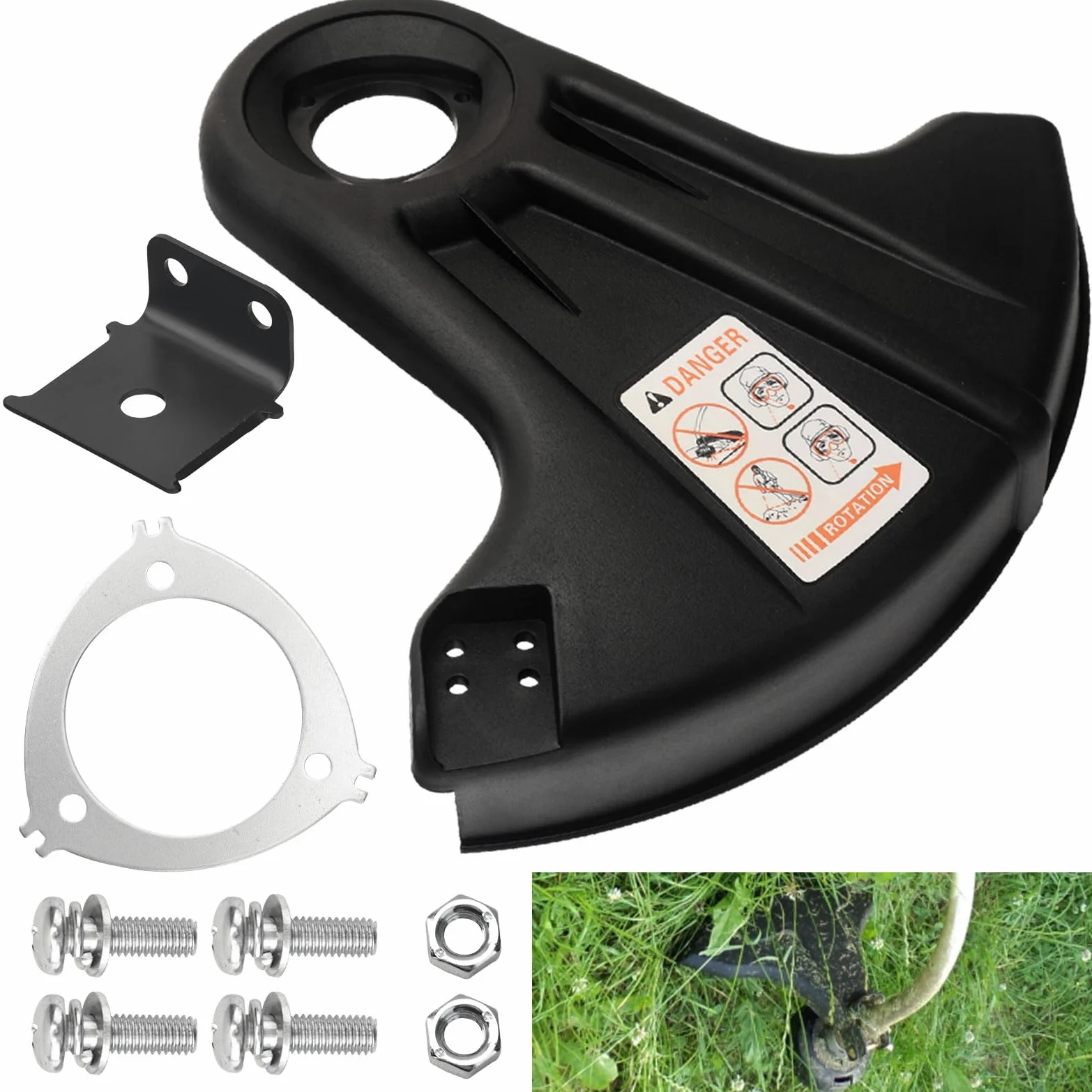 69900040930 - Protector de césped compatible con Echo Shindaiwa SRM-1500, SRM-1500A, SRM-2200, SRM-200CE, SRM-3000, SRM-3010 recortadora/desbrozadora reemplaza 69900040830 69900440930 1 6999. 01027230