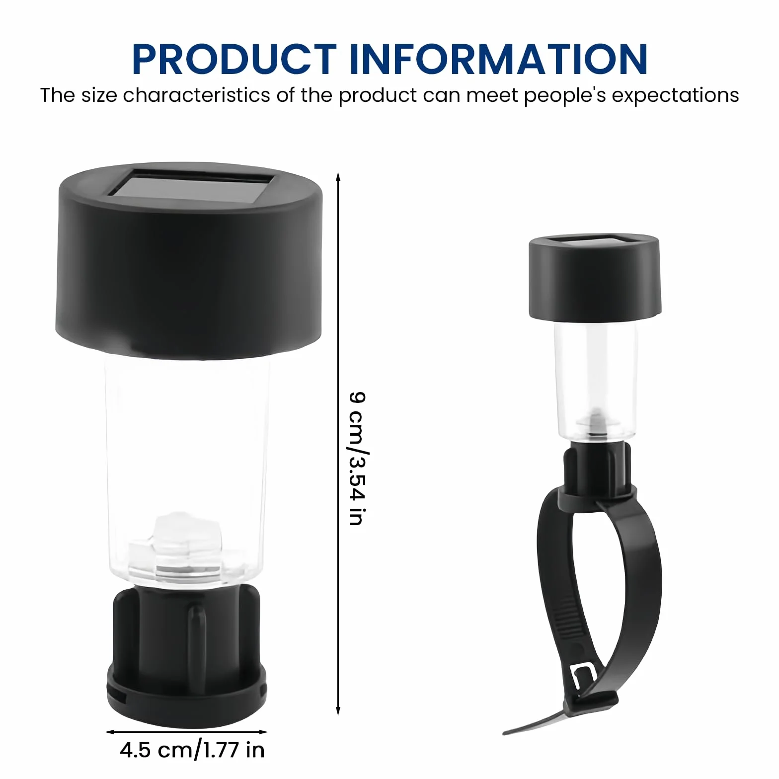 BORDEAG 10 luces para piscina, luces solares para vallas, luces LED para piscina, iluminación de estanque, luces solares para piscina, impermeables, para decoración de jardín