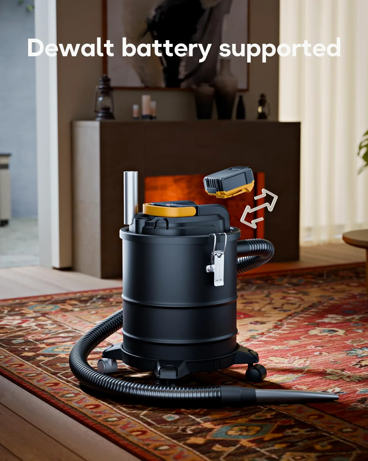 DeForce 9010 Aspiradora de Cenizas, Negro