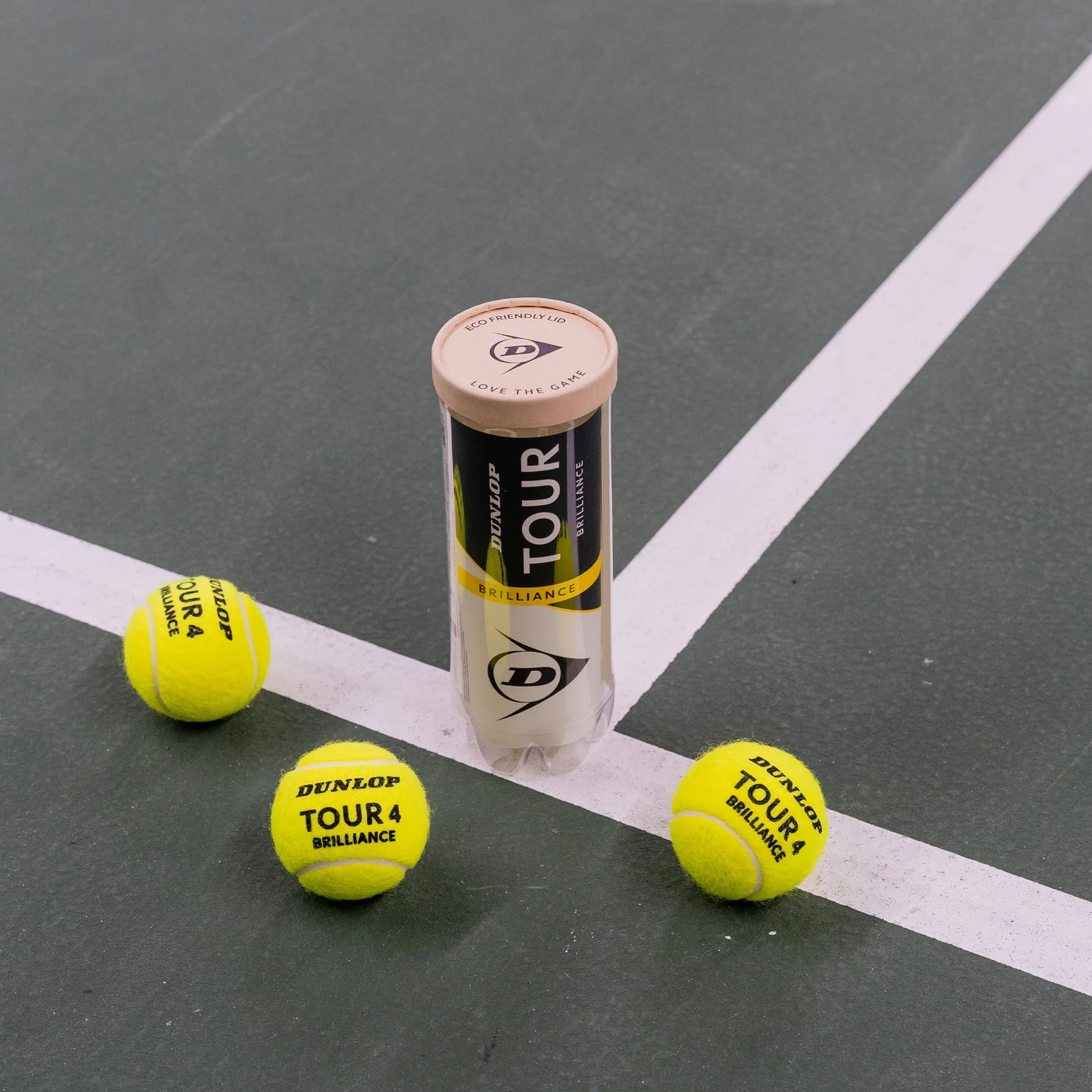 Dunlop Pelota de Tenis Tour Brilliance 3 Pelotas