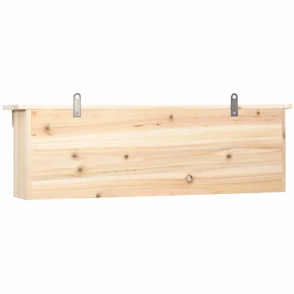 Casa para gorriones de 5 compartimentos de madera de abeto, 68 x 15 x 21 cm, con 5 cavidades nido, puertas frontales extraíbles, resistente a la intemperie, para jardín, balcón y terraza