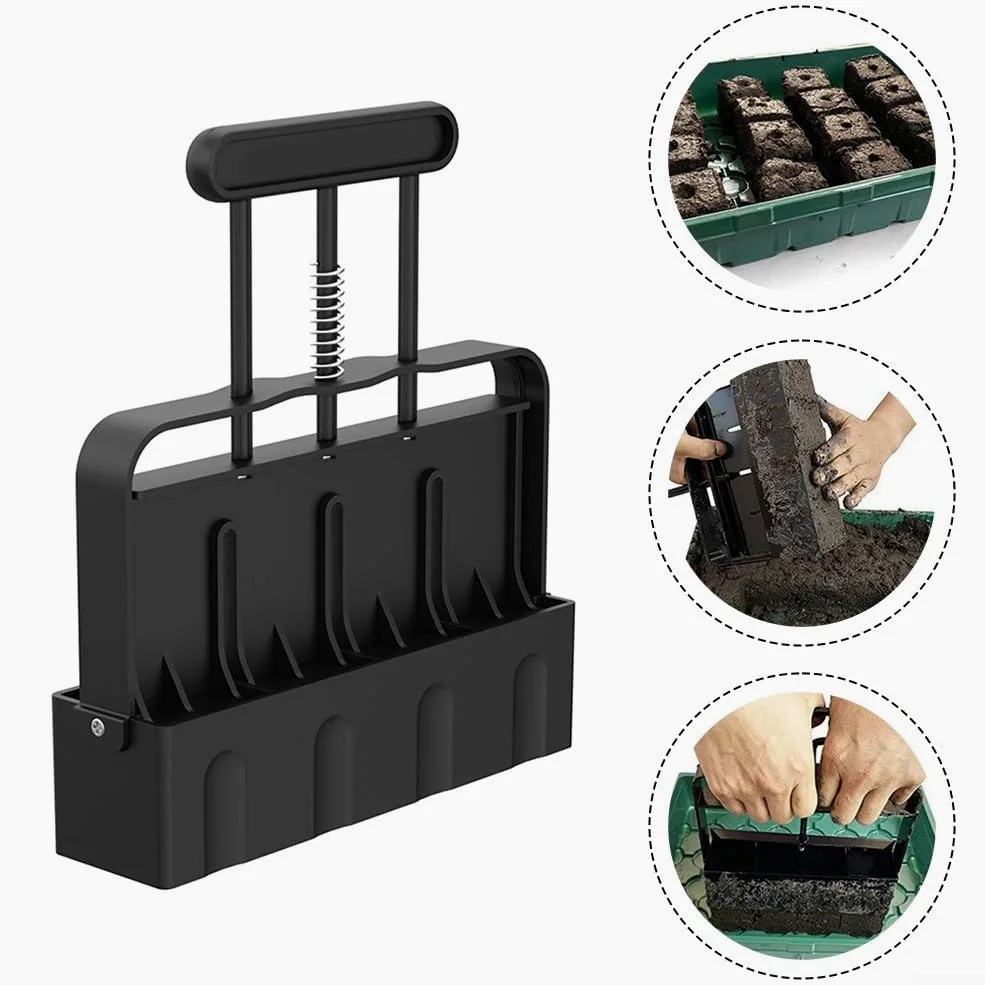 Máquina compacta for fabricar Bloques de Tierra Manual for una Estructura y aireación óptimas del Suelo en Jardines.,Bloqueadora Manual
