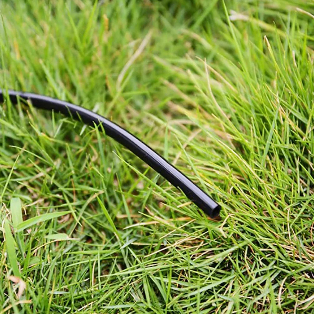 Tubo de riego por Goteo, Tubo de riego por microgoteo, Manguera de jardín de PVC, Negro, 1/4 Pulgadas, 4-7mm, Longitudes múltiples(40M)