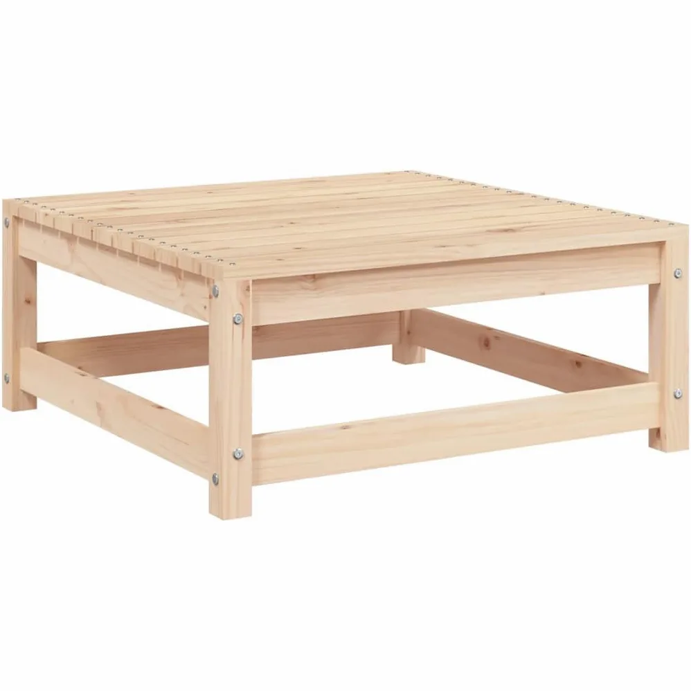 vidaXL Taburete de Jardín, Reposapiés Otomana de Palets, Mesa de Centro, Madera Maciza de Pino