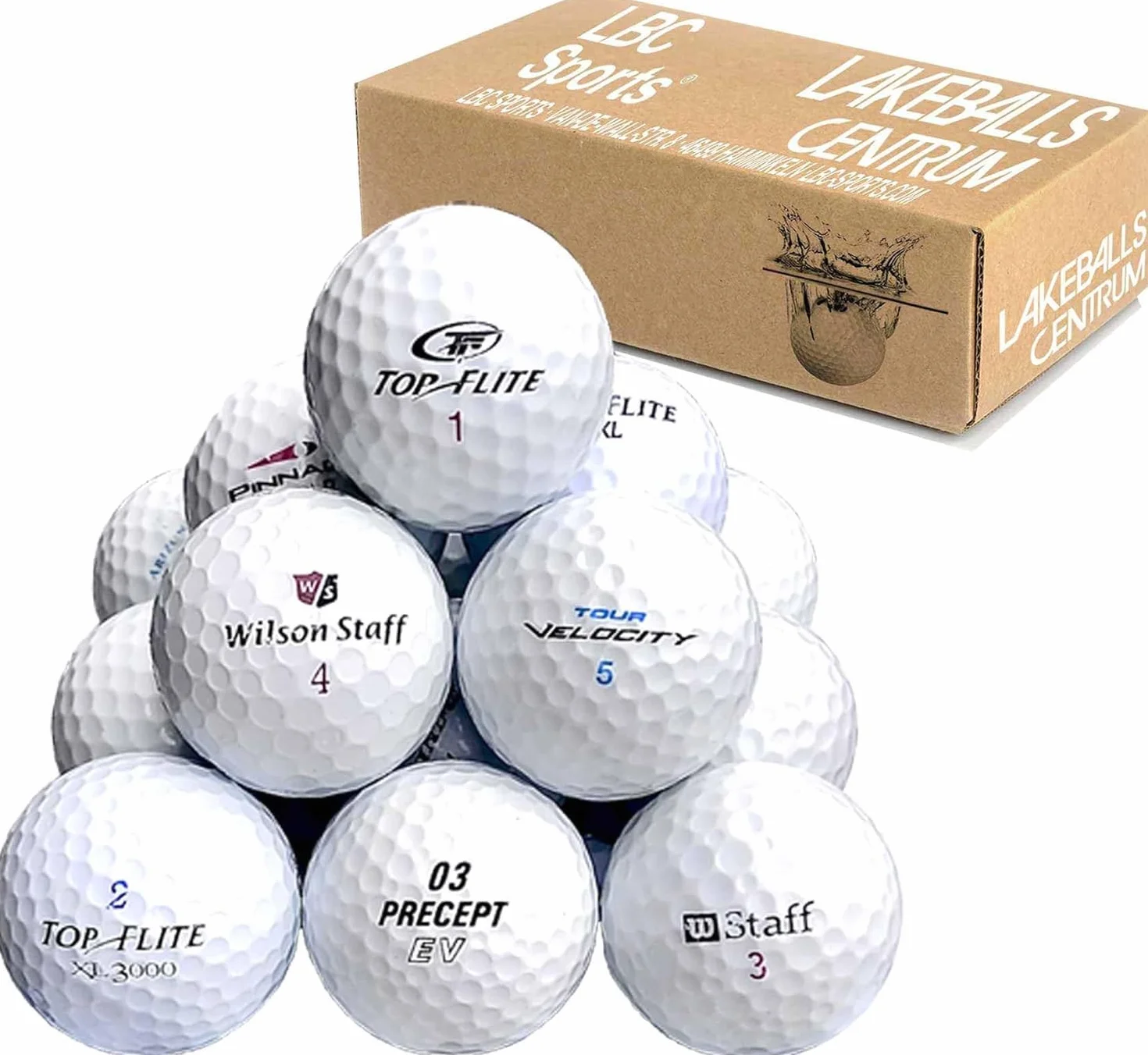 Marcas Mix pelotas de golf AAA/AA en bolsa de red