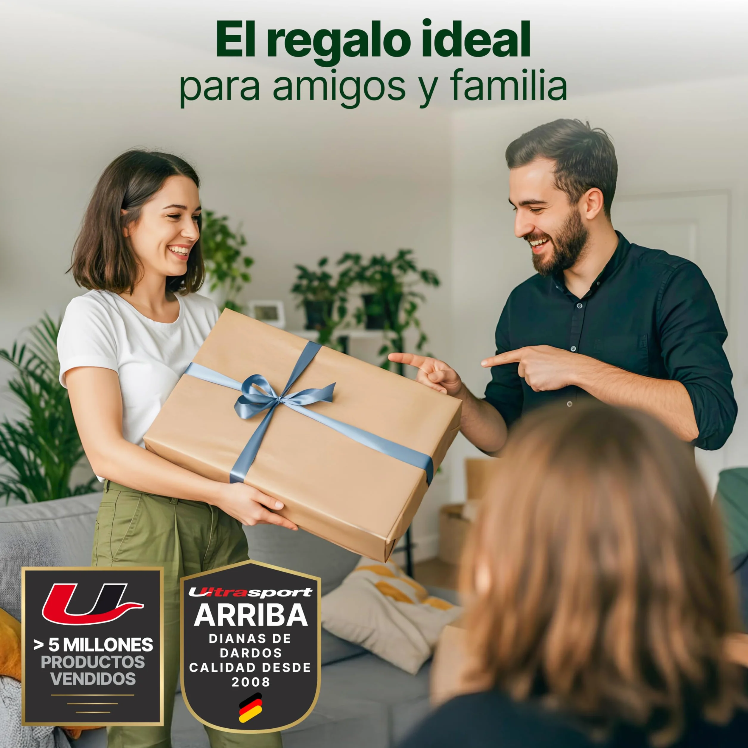 Ultrasport Diana eléctrica máquina de Dardos para 16 Jugadores, 12 Dardos y 100 Puntas Blandas