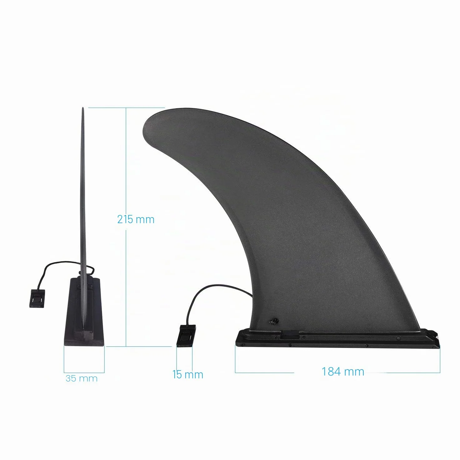Universal Aleta de Tabla de Surf, Nylon Seguro Reforzado Quillas Surf, Accesorios Surf para Longboard, Paddle Board Inflable