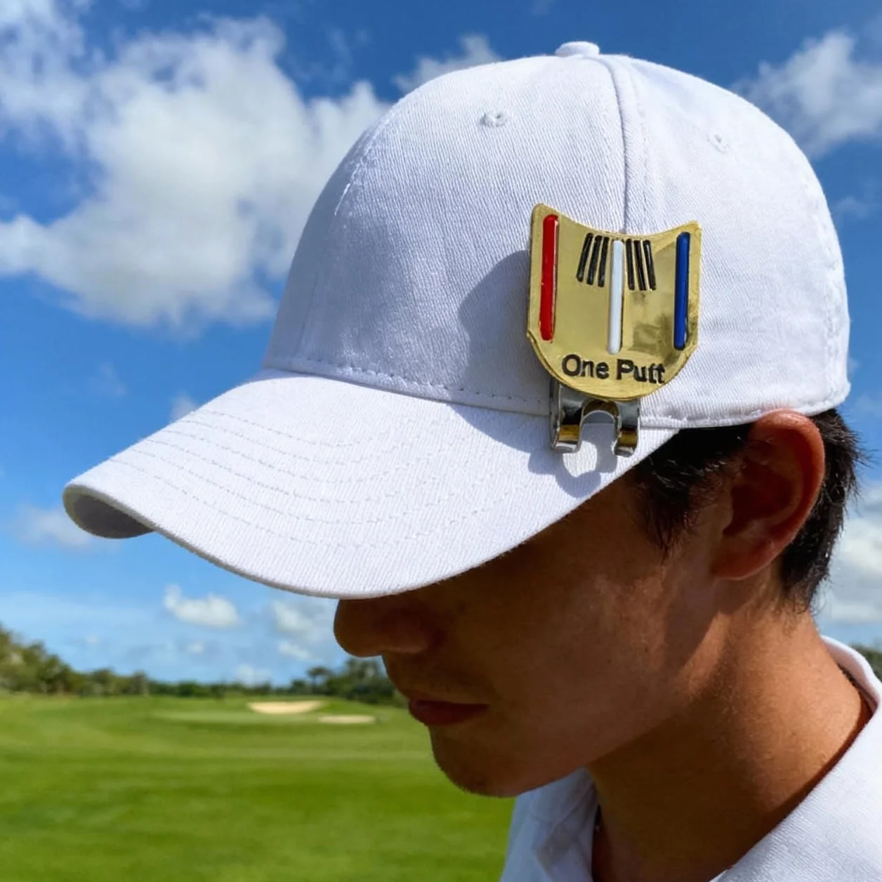 Clip Metálico Para Gorra De Golf, Herramienta De Alineación Y Puntería Para Putt, Marcador De Bola Magnético
