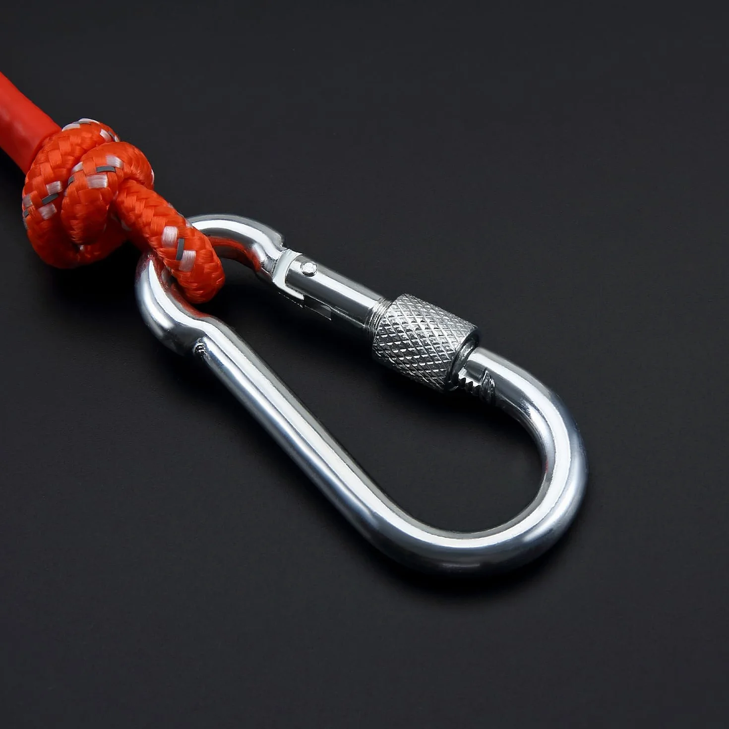 Cuerda Flotante Marina 8mm x 30m Naranja Reflectante para Navegación Pesca Rafting