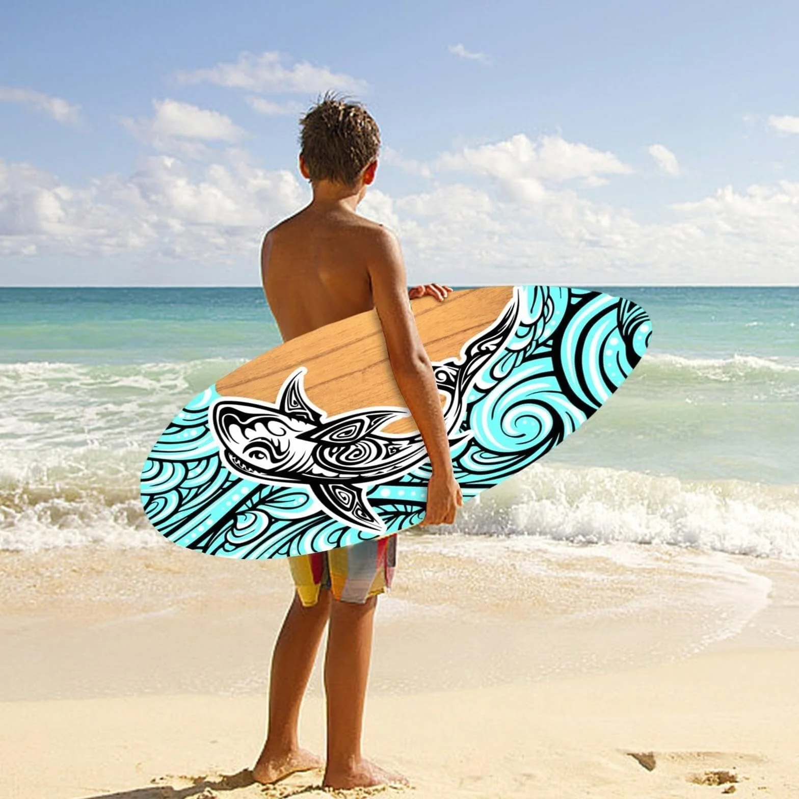 Skimboard de Madera Universal para Adolescentes, Niños y Adultos