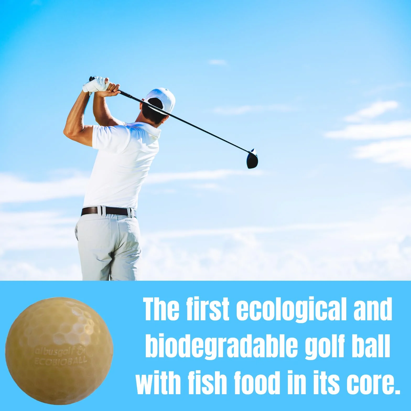 ECOBIOBALL Pelota de Golf Ecológica para Entornos Marinos