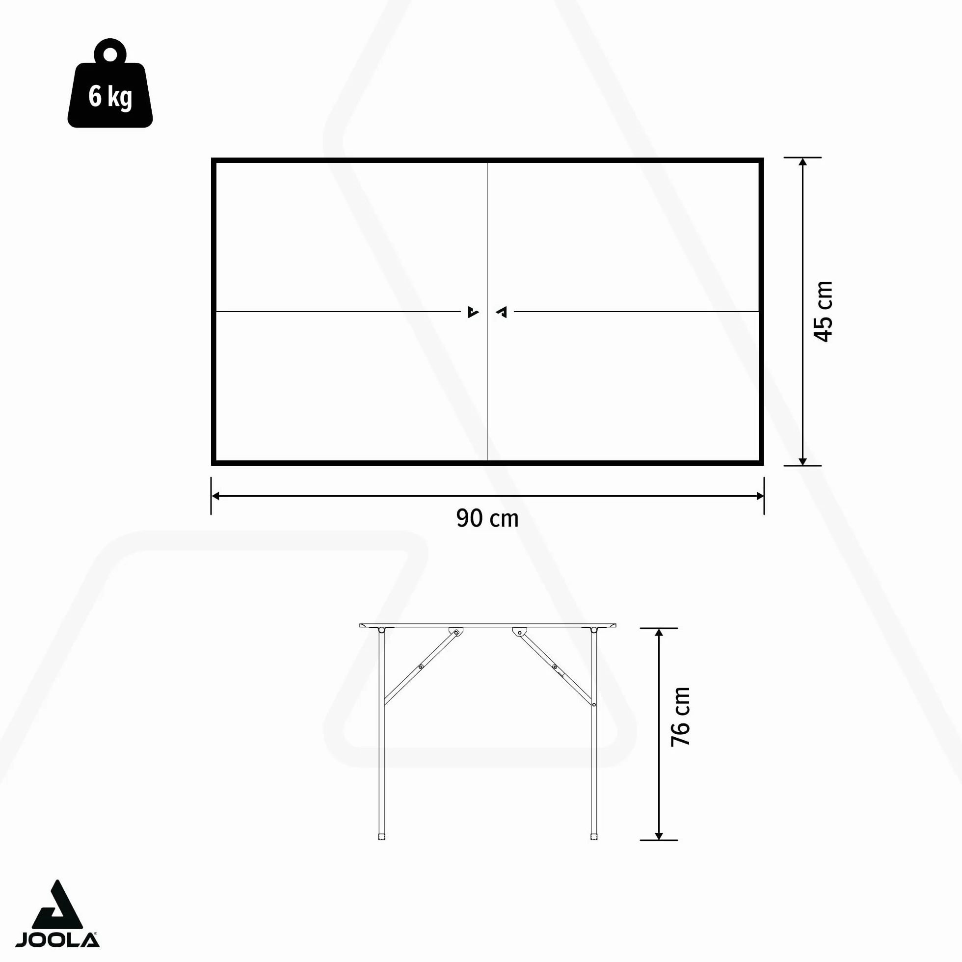 JOOLA Mini Mesa de Ping Pong para Interior con Red